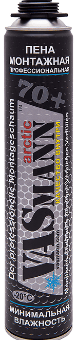 Пена монтажная профессиональная  VASmann arctic 70+  зимняя, 1020 г